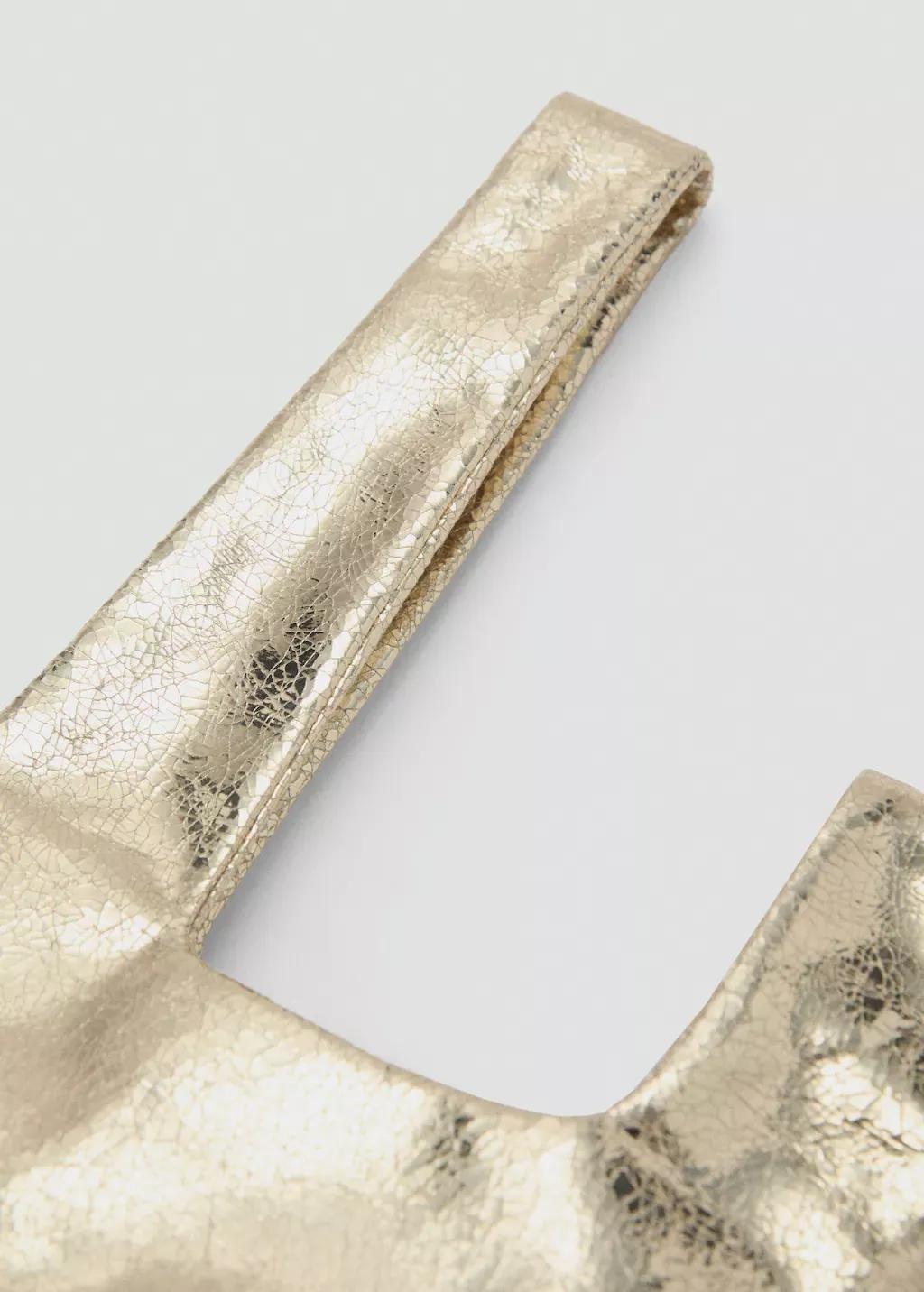 Gold Metallic Handbag, 0201_OR, large image number 1