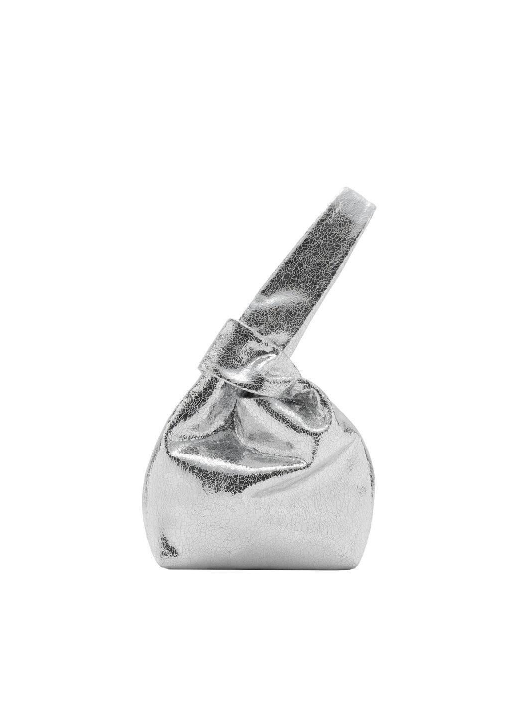Silver Metallic Handbag, 0201_PL, large image number 3