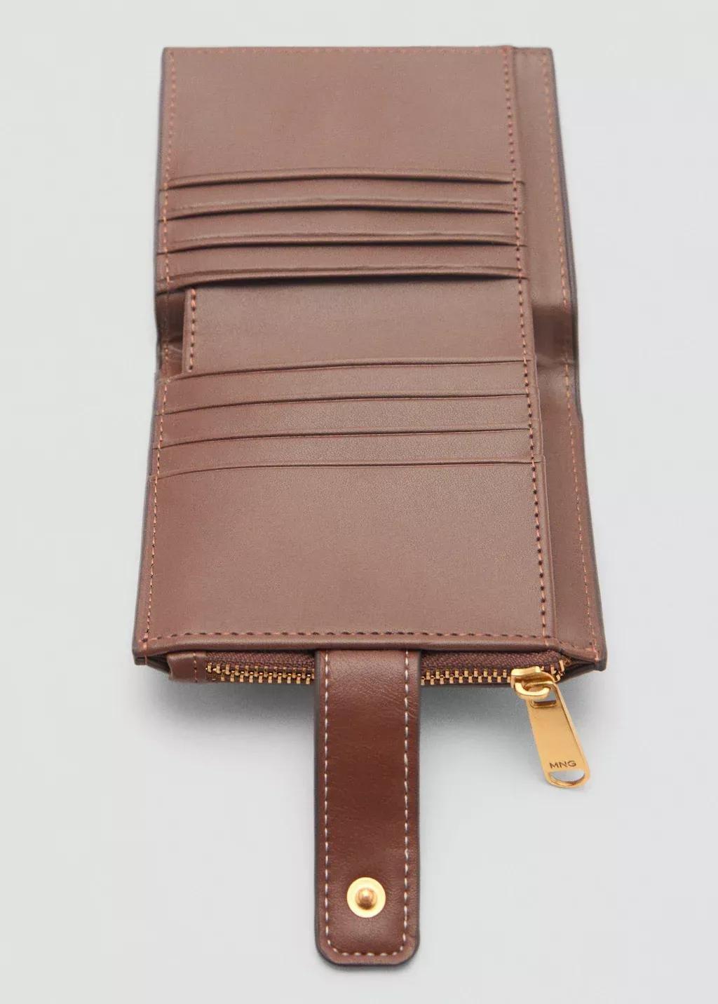 BROWN Wallet with printed logo, Brown, large image number 2