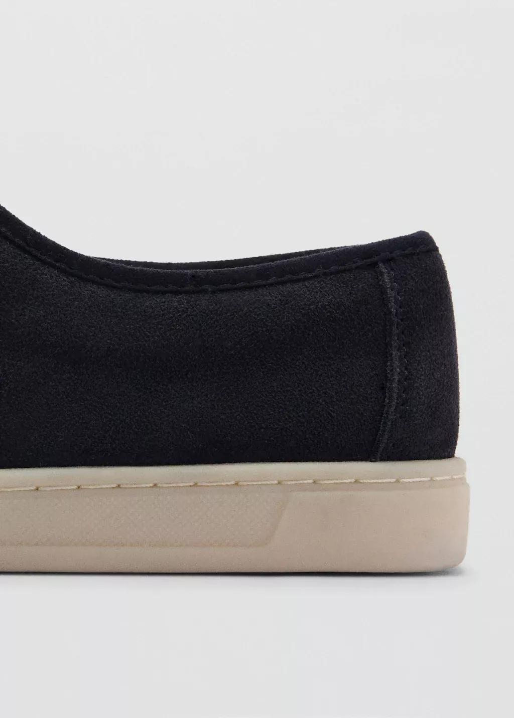Navy Suede Nautical Shoes, , large image number 2