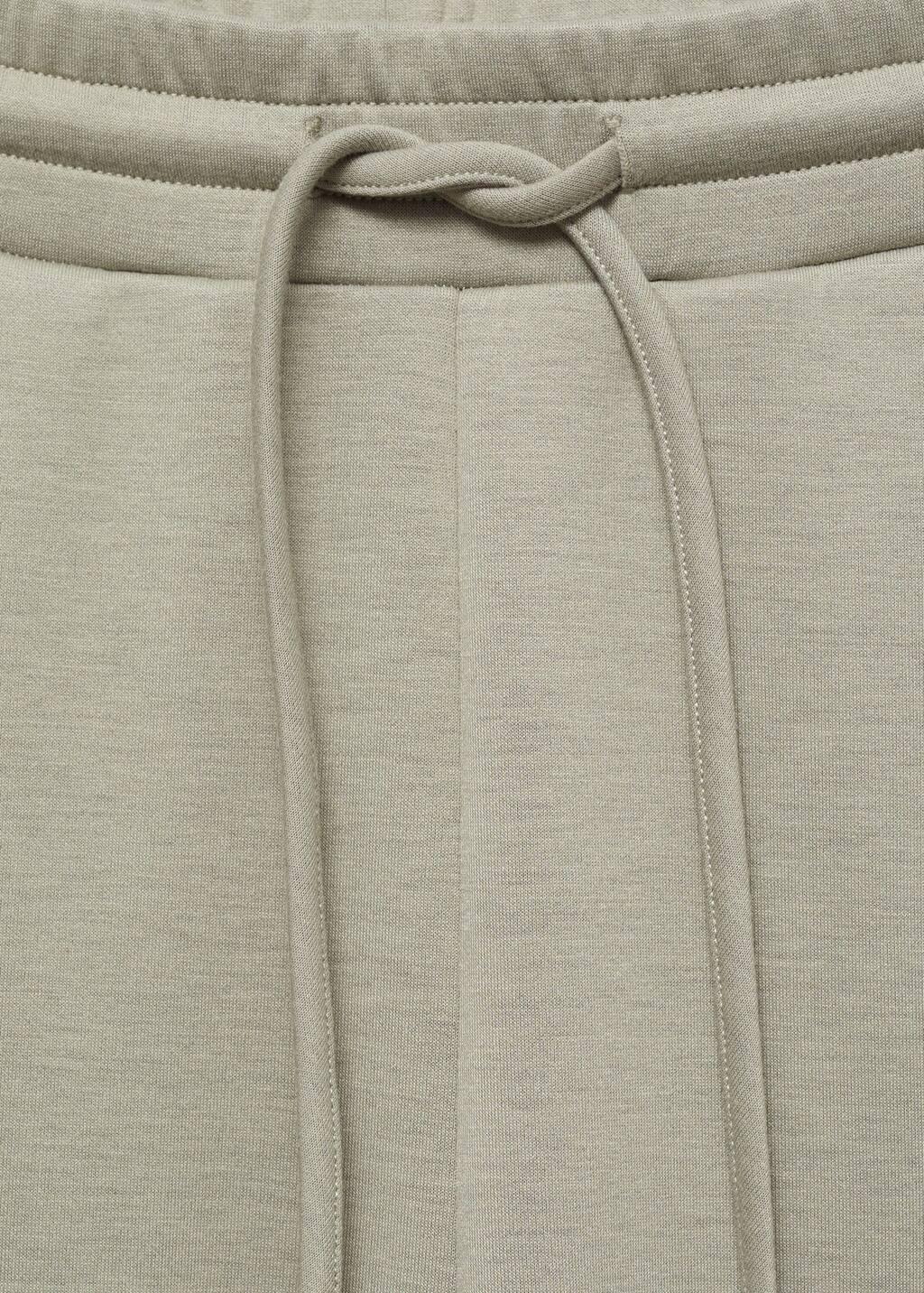 Khaki Wideleg Pleated Jogger Trousers, , large image number 4