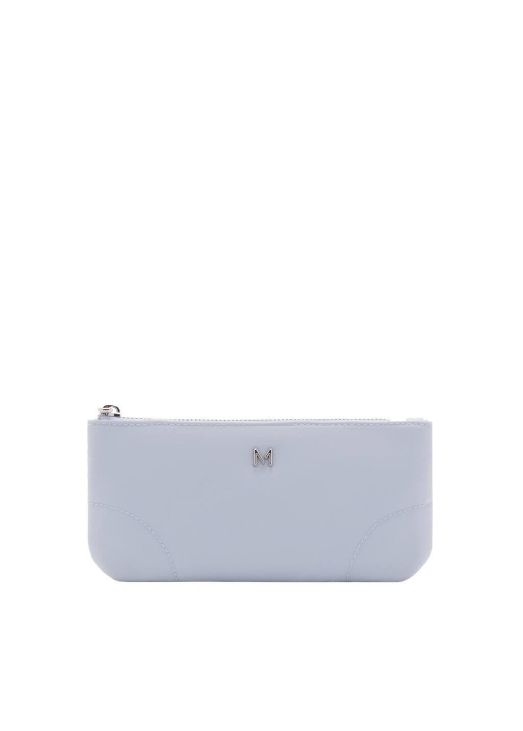 Blue Lt Pastel Zipped Nylon Cosmetics Bag, 0201_50, large image number 2