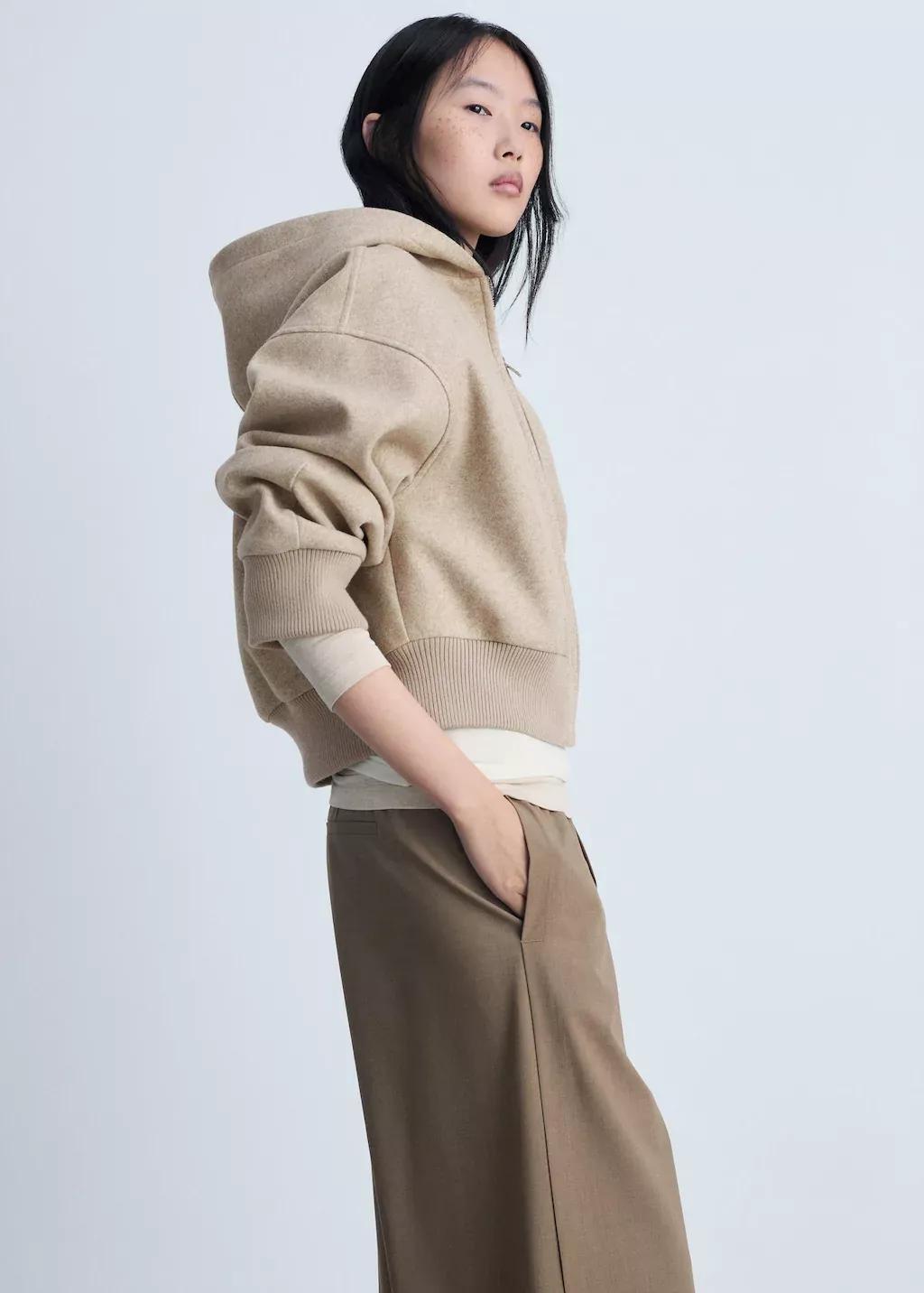 Brown Plain Overshirt Jacket, , large image number 2