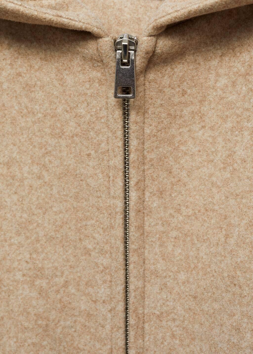 Brown Plain Overshirt Jacket, , large image number 6