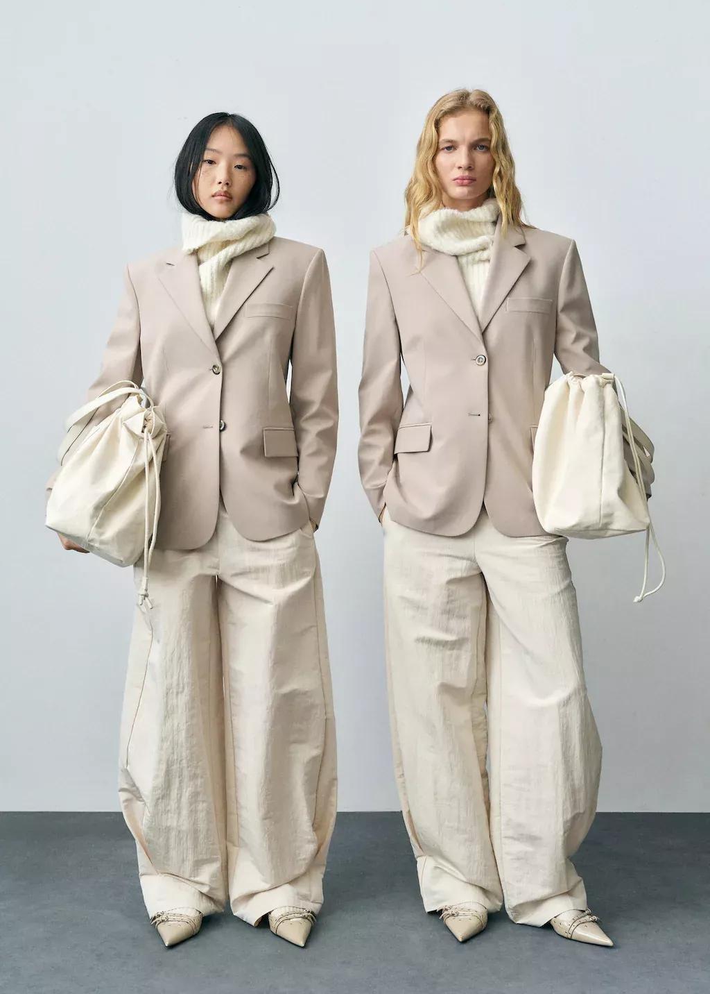 Beige Structured Straight-Fit Jacket, , large image number 2