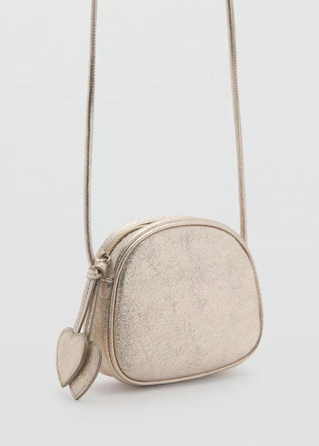 Gold Metallic Handle Mini Bag, Kids Girl, , medium
