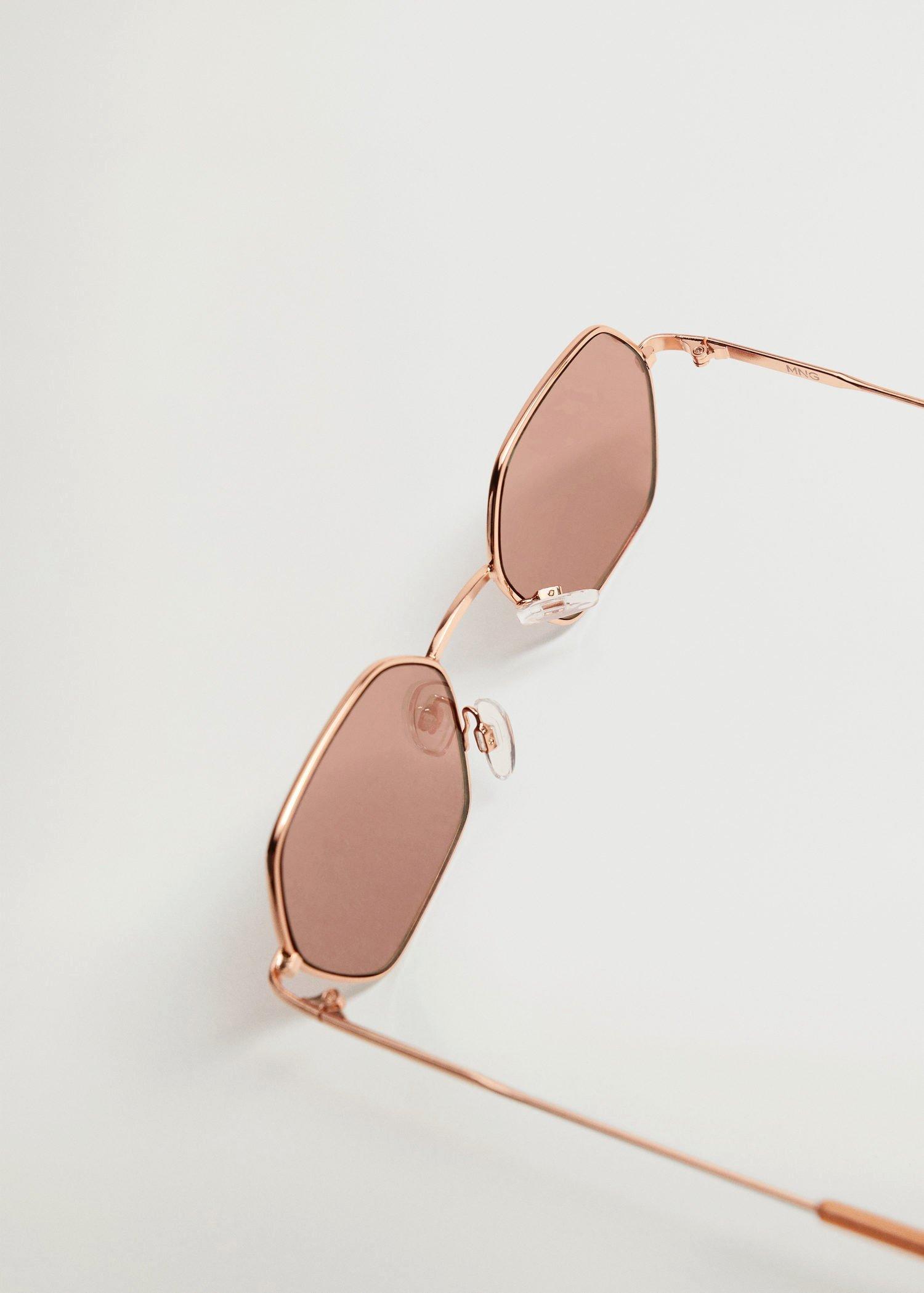 Pink Hexagonal Frame Sunglasses, Women, , large image number 3