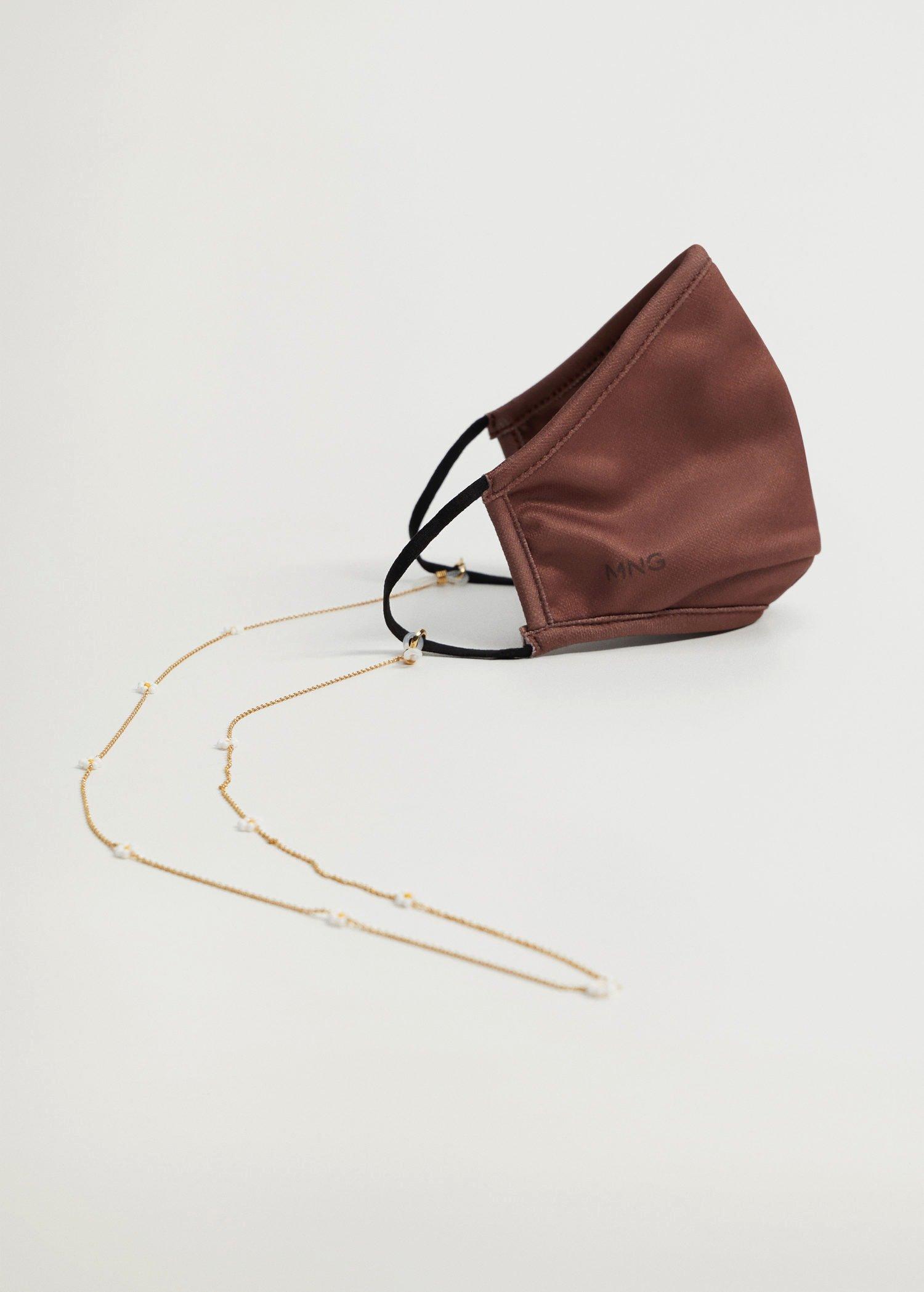 Gold Facemask Chain, Women, , large image number 1