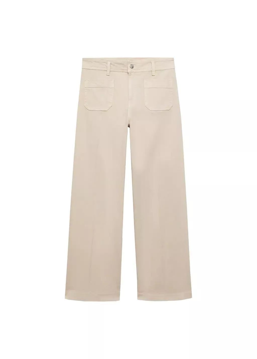Pastel Brown Culotte Ankle-Length Jeans, , large image number 3