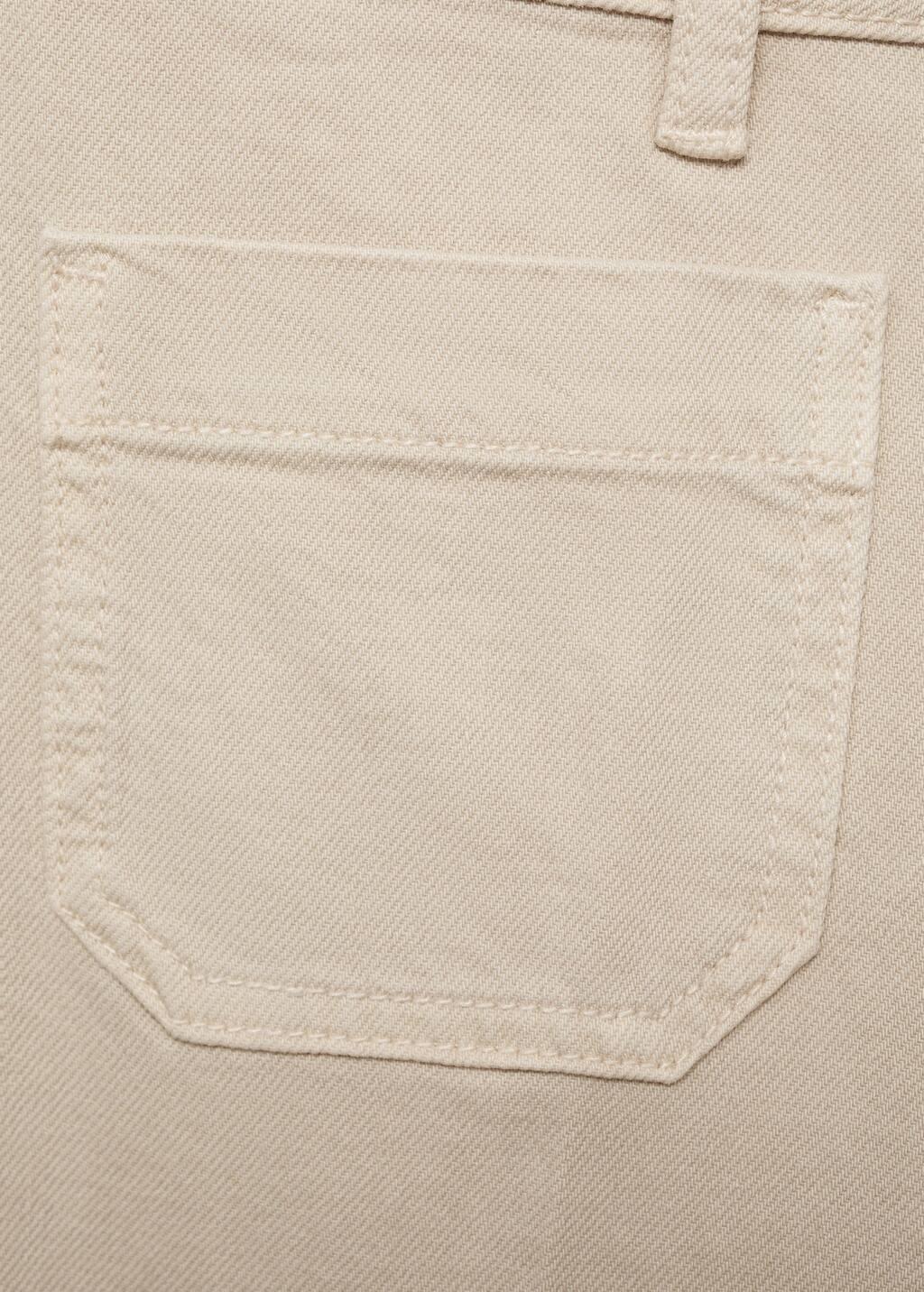 Pastel Brown Culotte Ankle-Length Jeans, , large image number 4