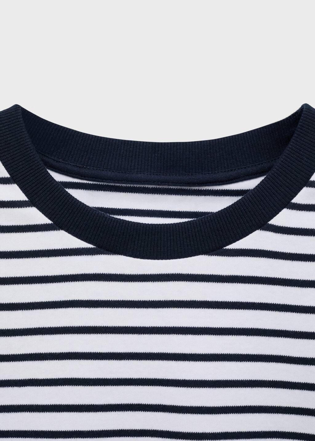Blue Striped Short-Sleeved T-Shirt, , large image number 2