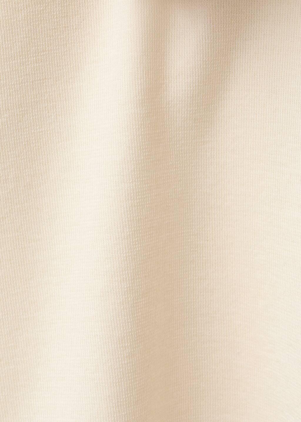 Beige Short-Sleeved Wool-Blend Sweater, , large image number 4