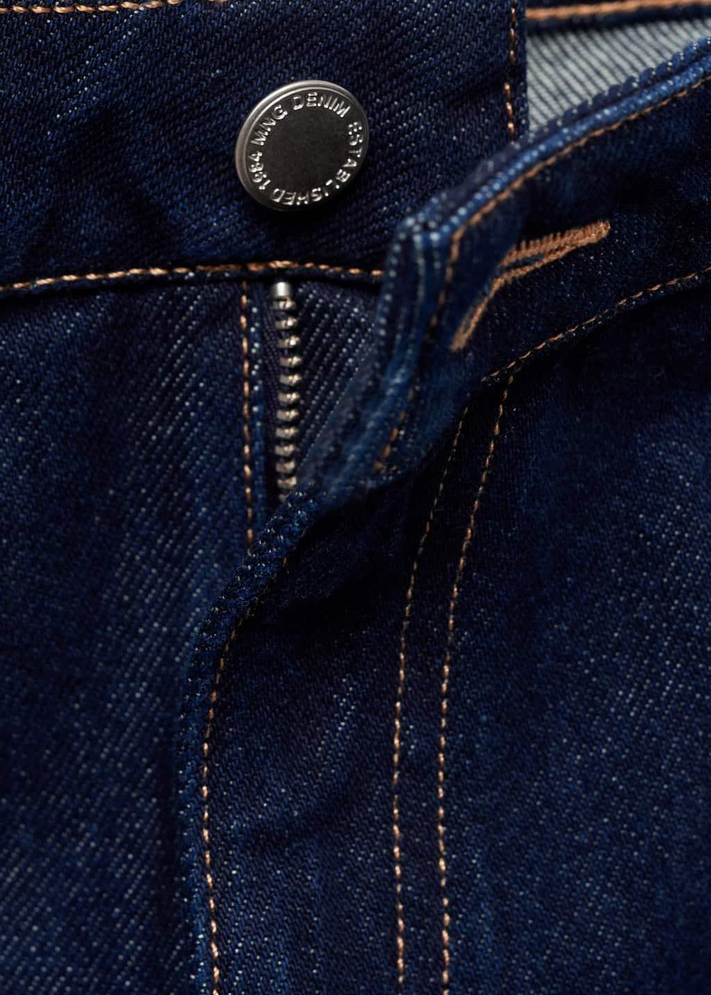 Blue High-Rise Wideleg Jeans Rinse Wash, , large image number 2