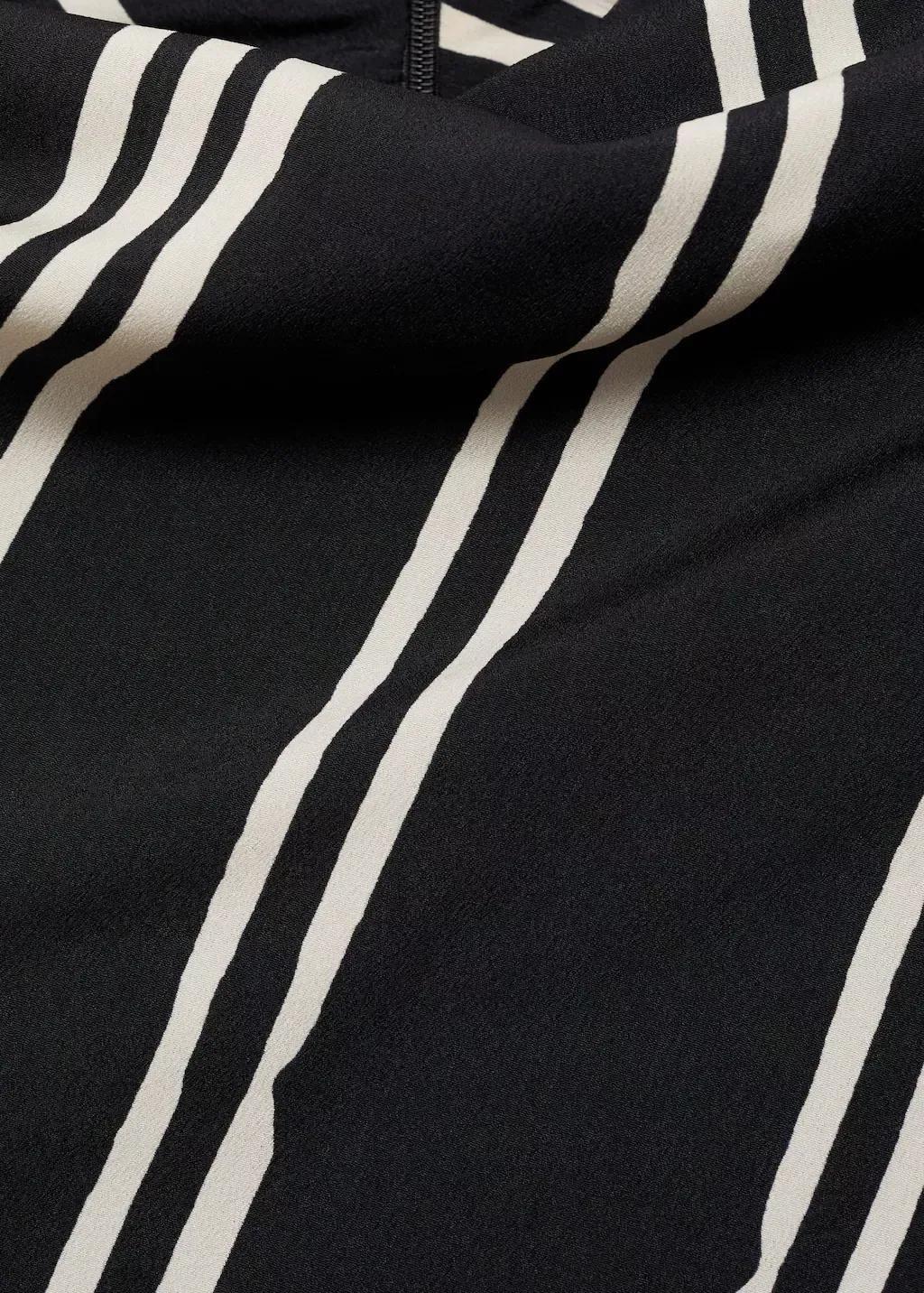 Black Striped Shirt Dress, , large image number 2