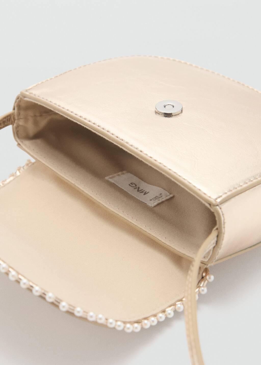 Mini Bag Flap, Kids Girls, Gold, large image number 2