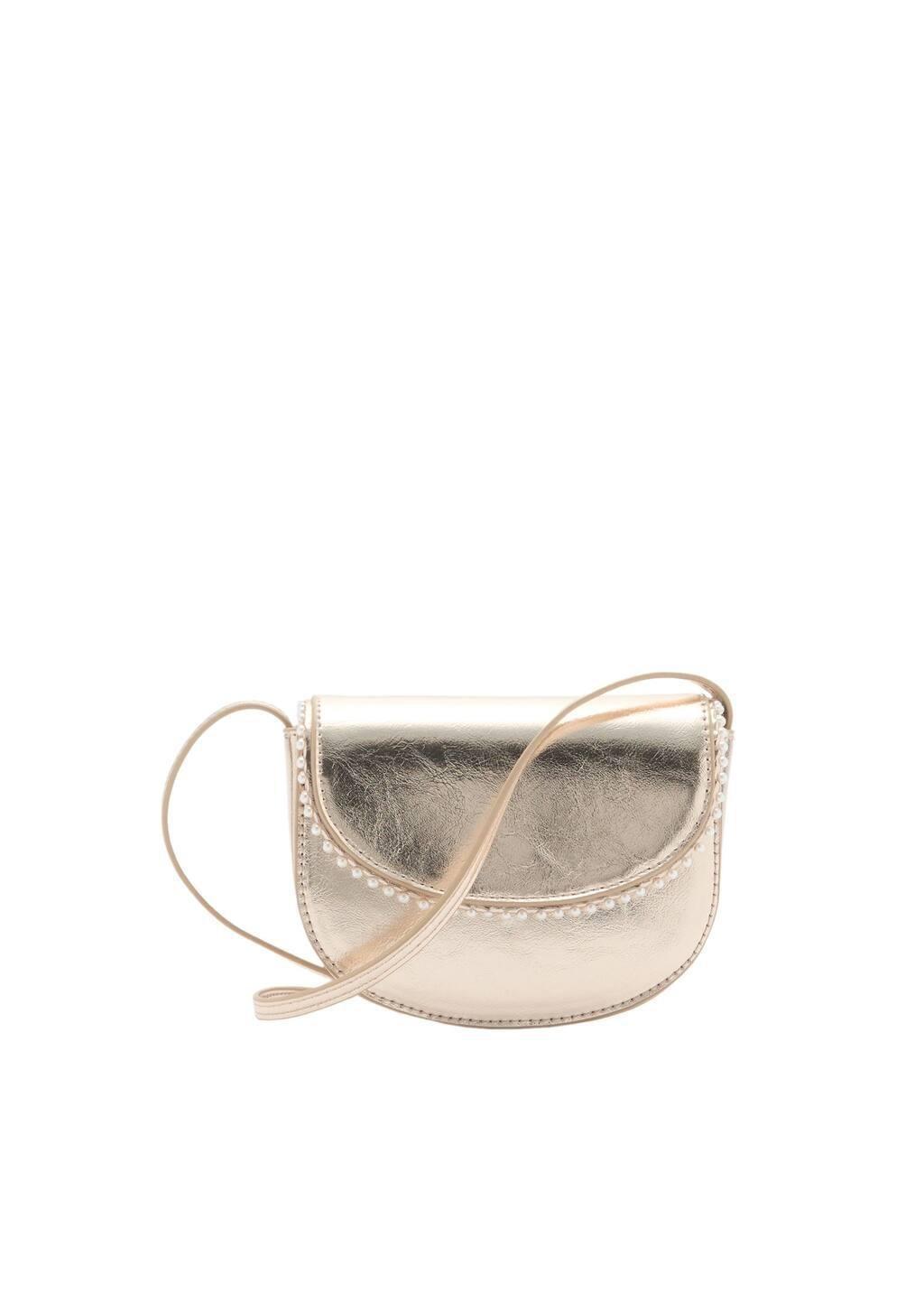 Mini Bag Flap, Kids Girls, Gold, large image number 3