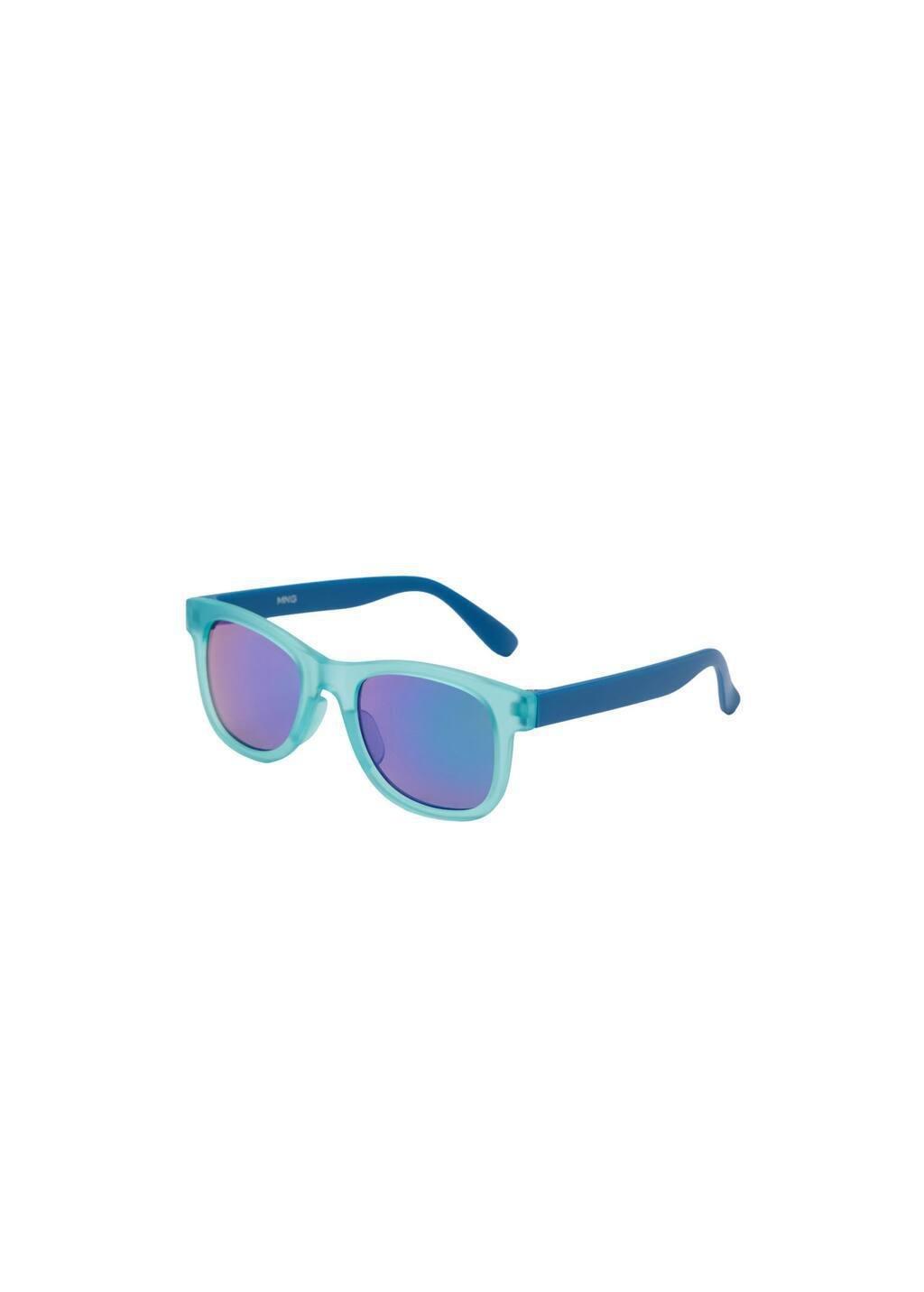 Blue Rectangular Polarised Sunglasses, Kids Boy, Medium Blue, large image number 3