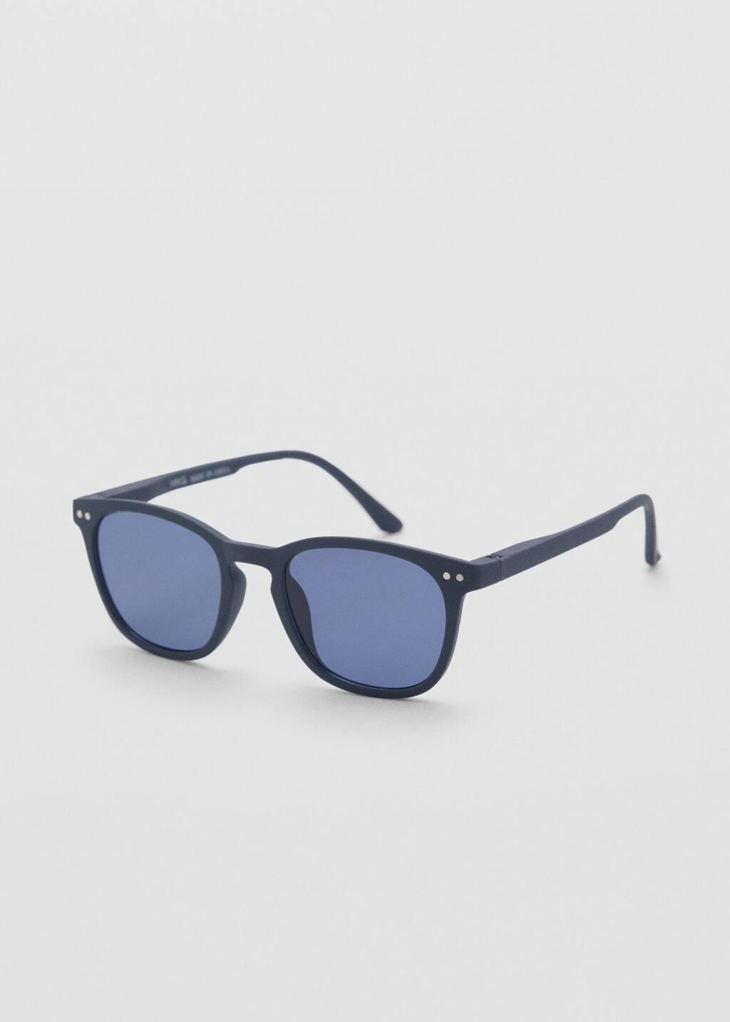 Navy Resin Frame Sunglasses Kids, Kids Boys, Navy, medium