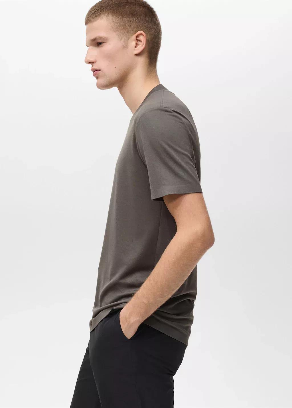 Green Slim-Fit Comfort Stretch T-Shirt, , large image number 2