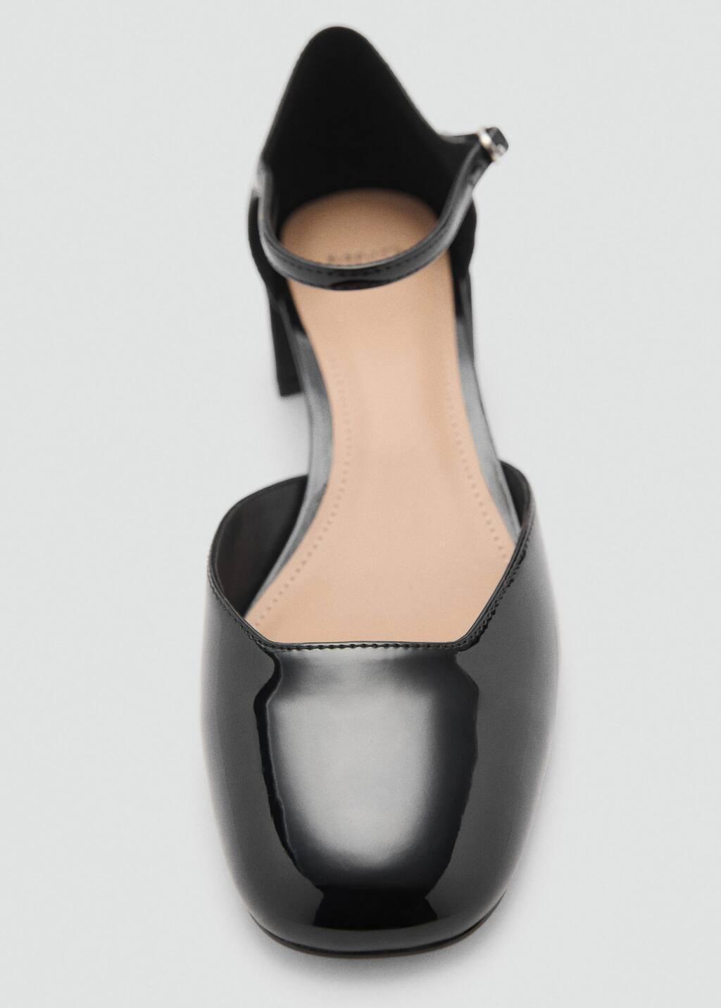 Black Patent Leather-Effect Heeled Shoes, 0201_99, large image number 1
