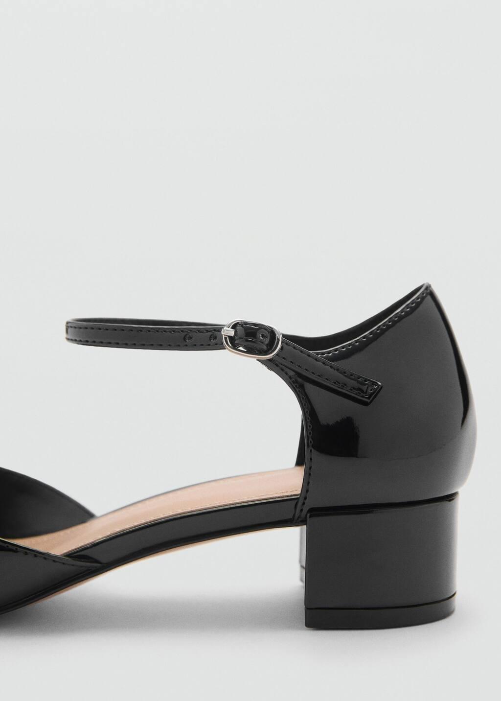 Black Patent Leather-Effect Heeled Shoes, 0201_99, large image number 2