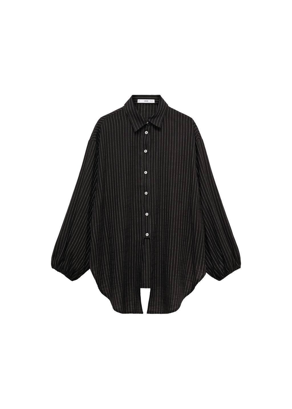 Black Stripped Knot Shirt, , large image number 3