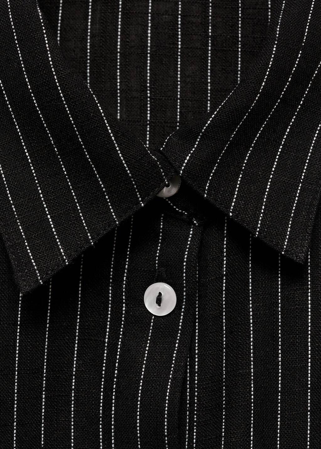 Black Stripped Knot Shirt, , large image number 4