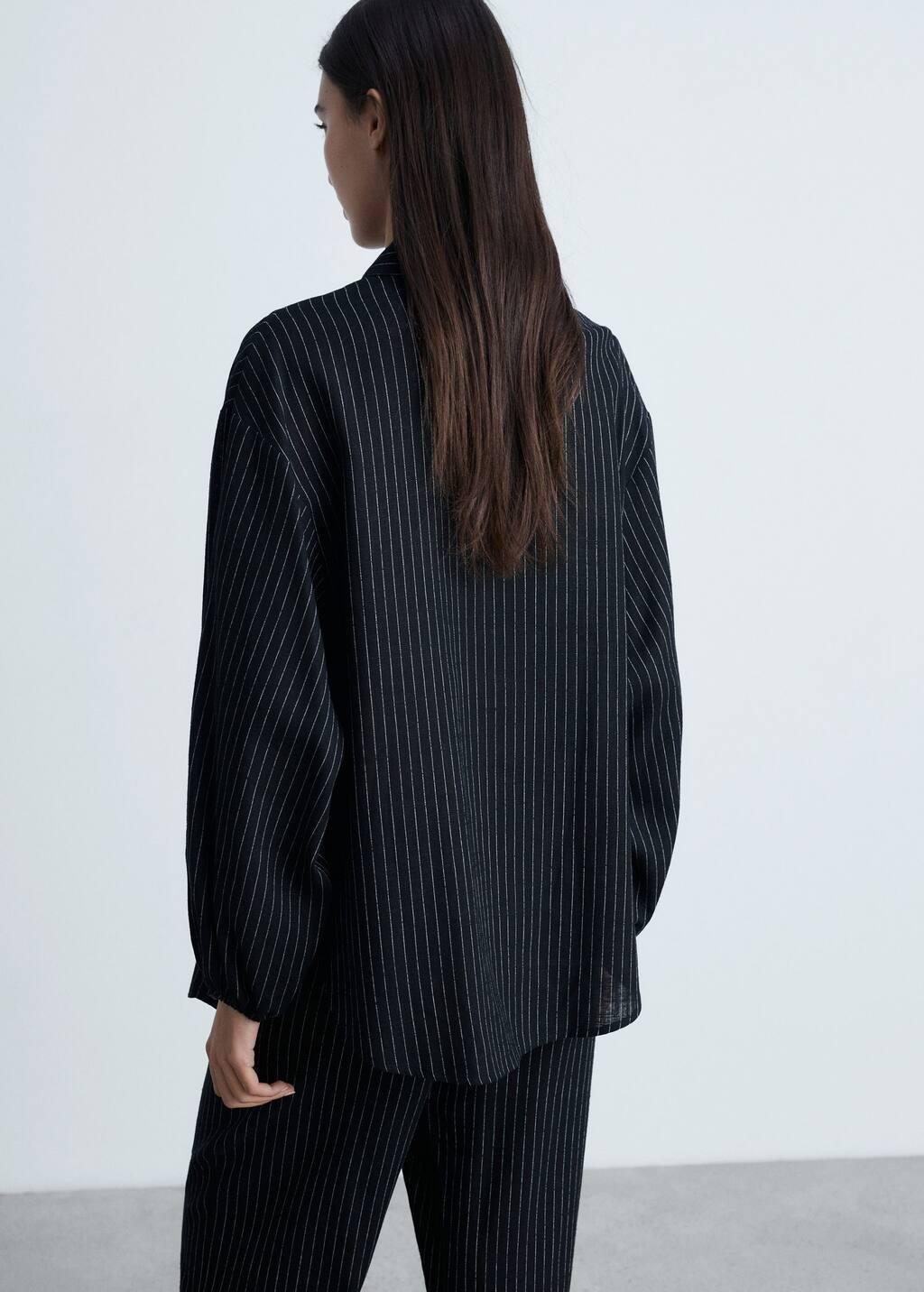 Black Stripped Knot Shirt, , large image number 5