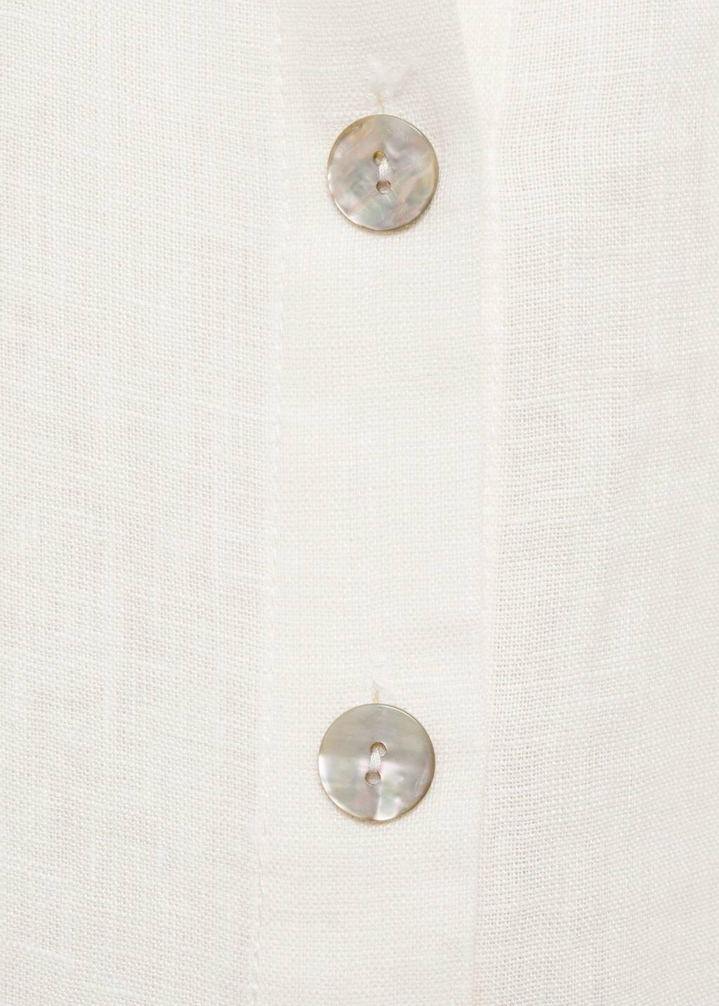 Yellow Linen Long Shirt, , large image number 3