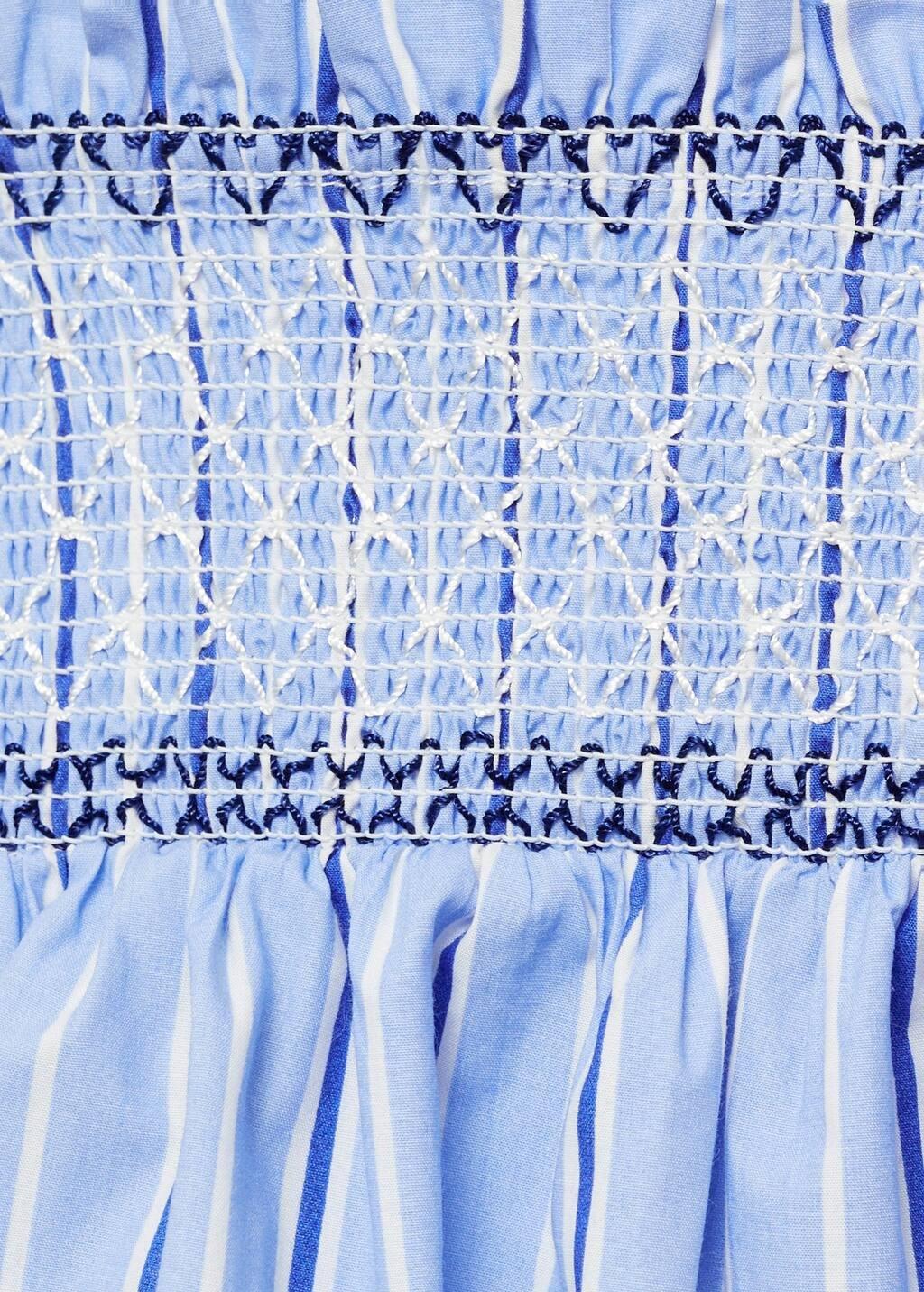 Blue Short Pleated Skirt, Kids Girl, , large image number 2