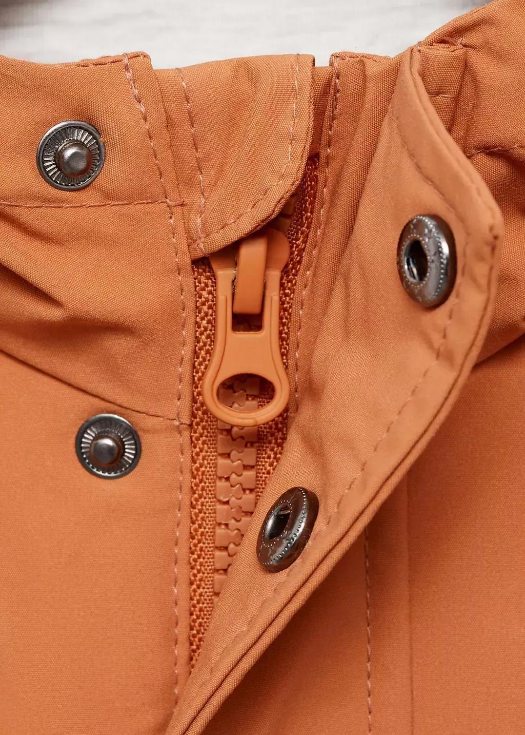 Brown Hooded Water-Repellent Parka, Baby Boy, , large image number 4