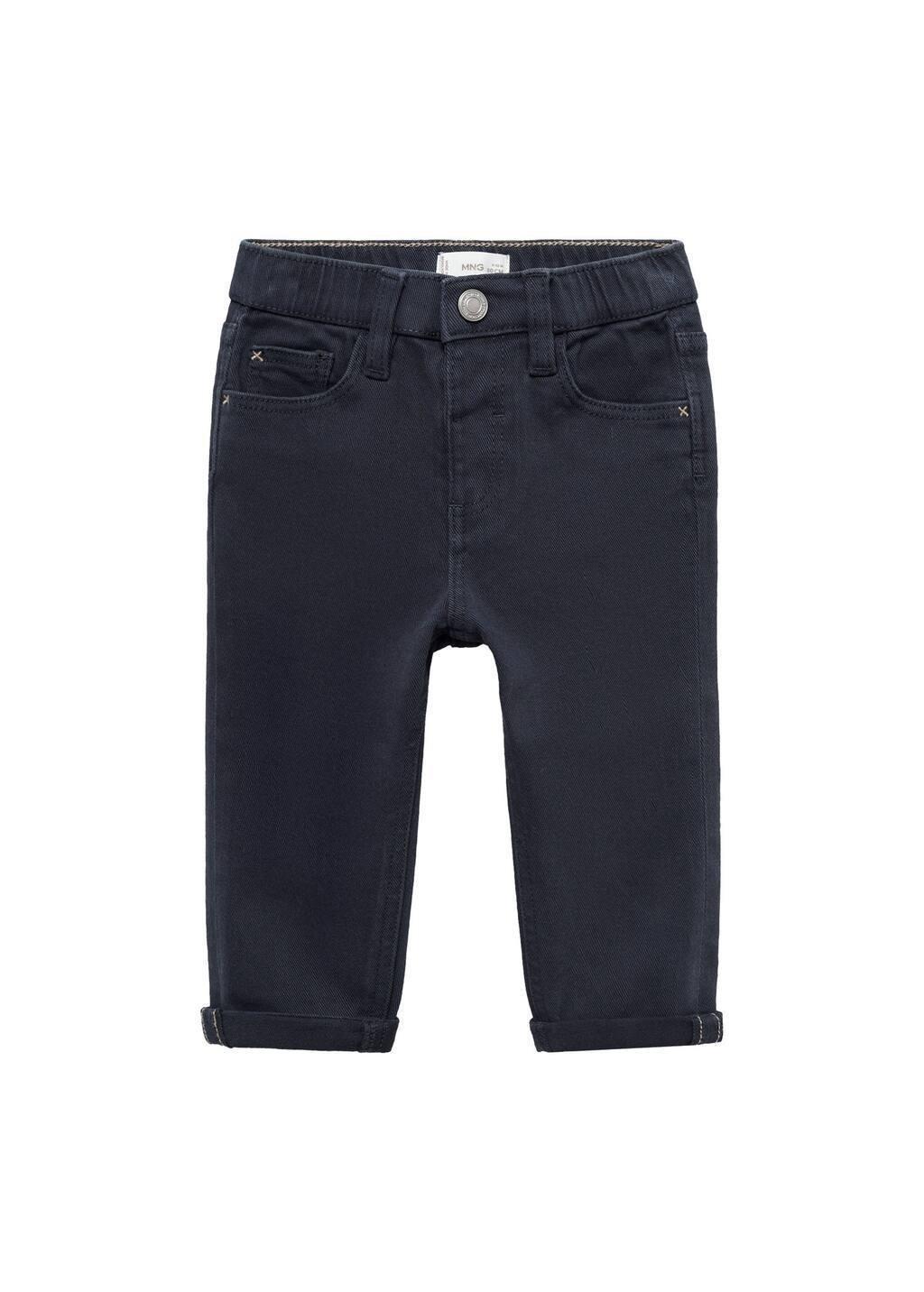 Navy Cotton Chinos, Baby Boy, , large image number 0