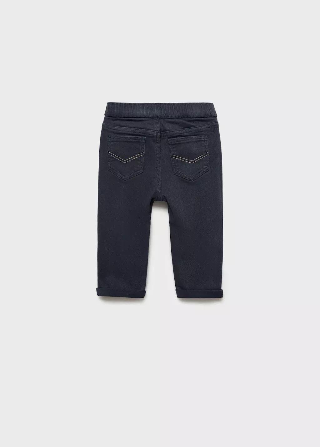 Navy Cotton Chinos, Baby Boy, , large image number 1