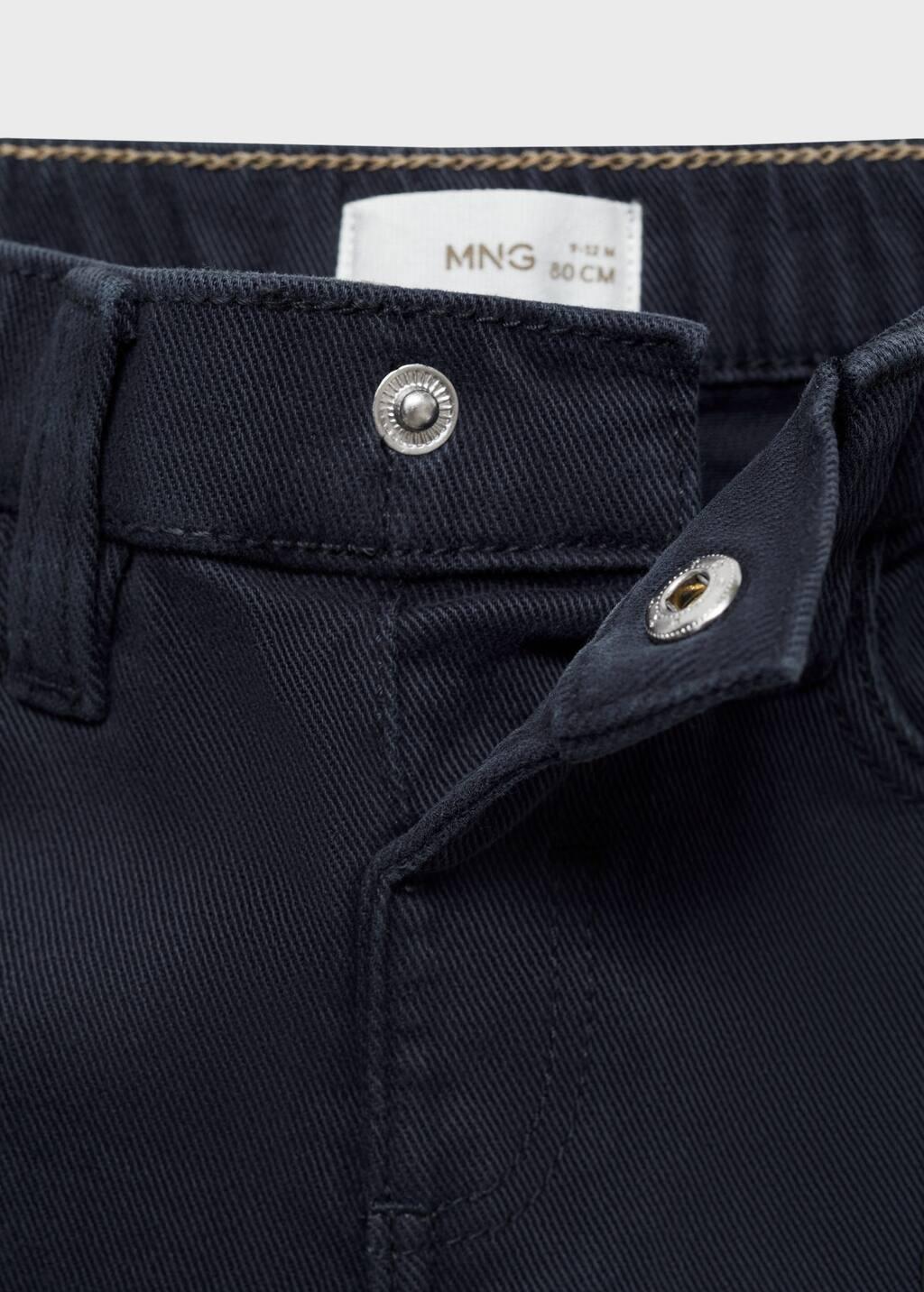 Navy Cotton Chinos, Baby Boy, , large image number 2