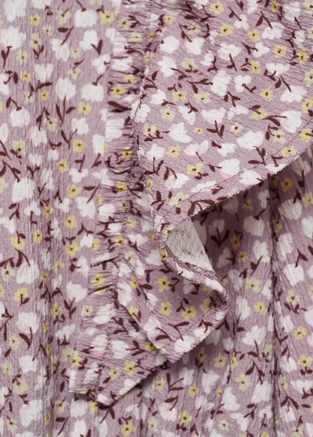 Purple Lt Pastel Ruffled Flowers Dress, Kids Girl, , large image number 2