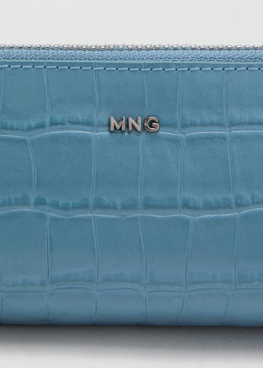 Blue Coco Leather-Effect Case, Medium Blue, large image number 2