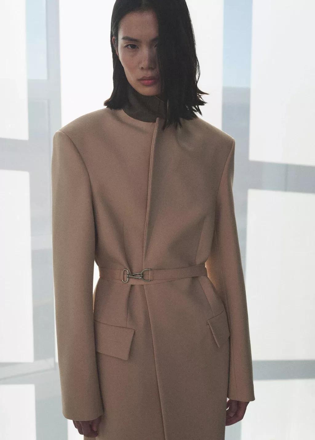 Pink Woollen Overcoat, , large image number 2