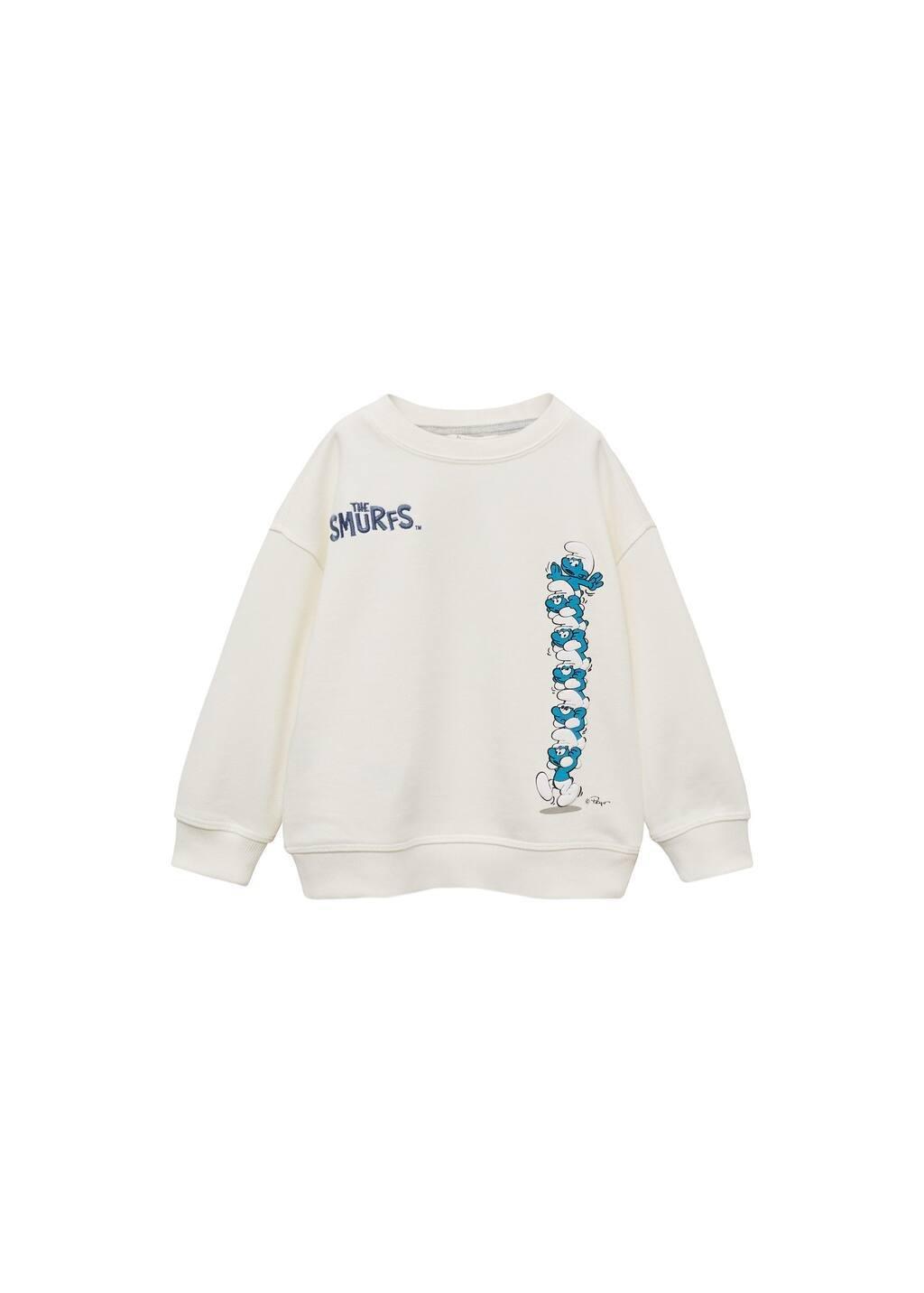White Smurfs Sweatshirt, Baby Boy, , large image number 3