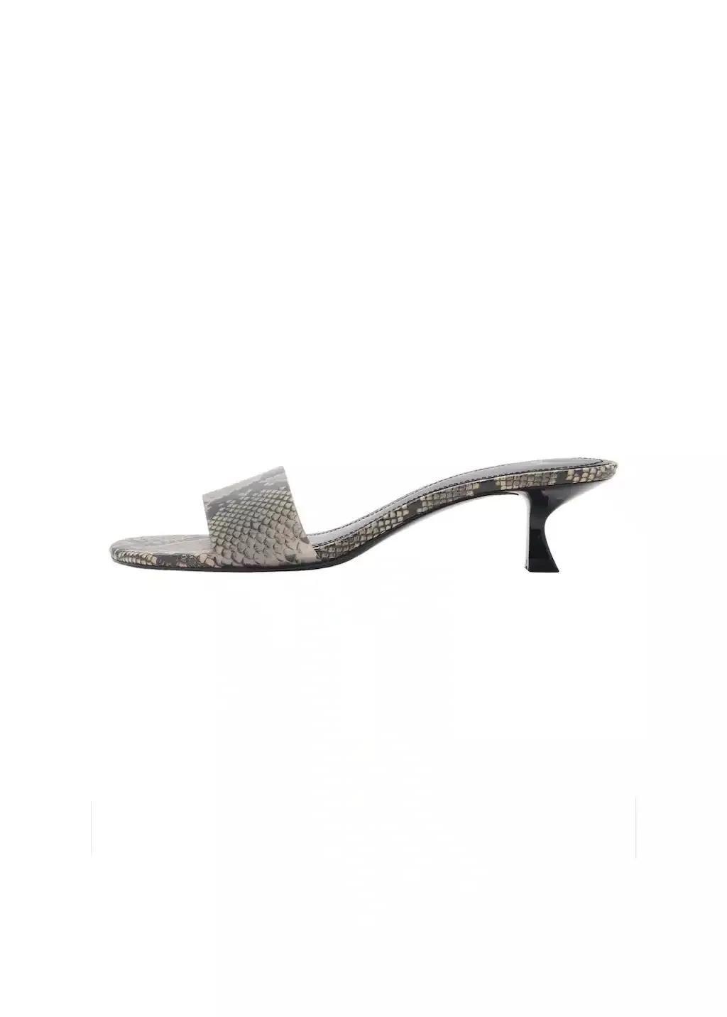 Beige Animal Print Strap Sandal, , large image number 3