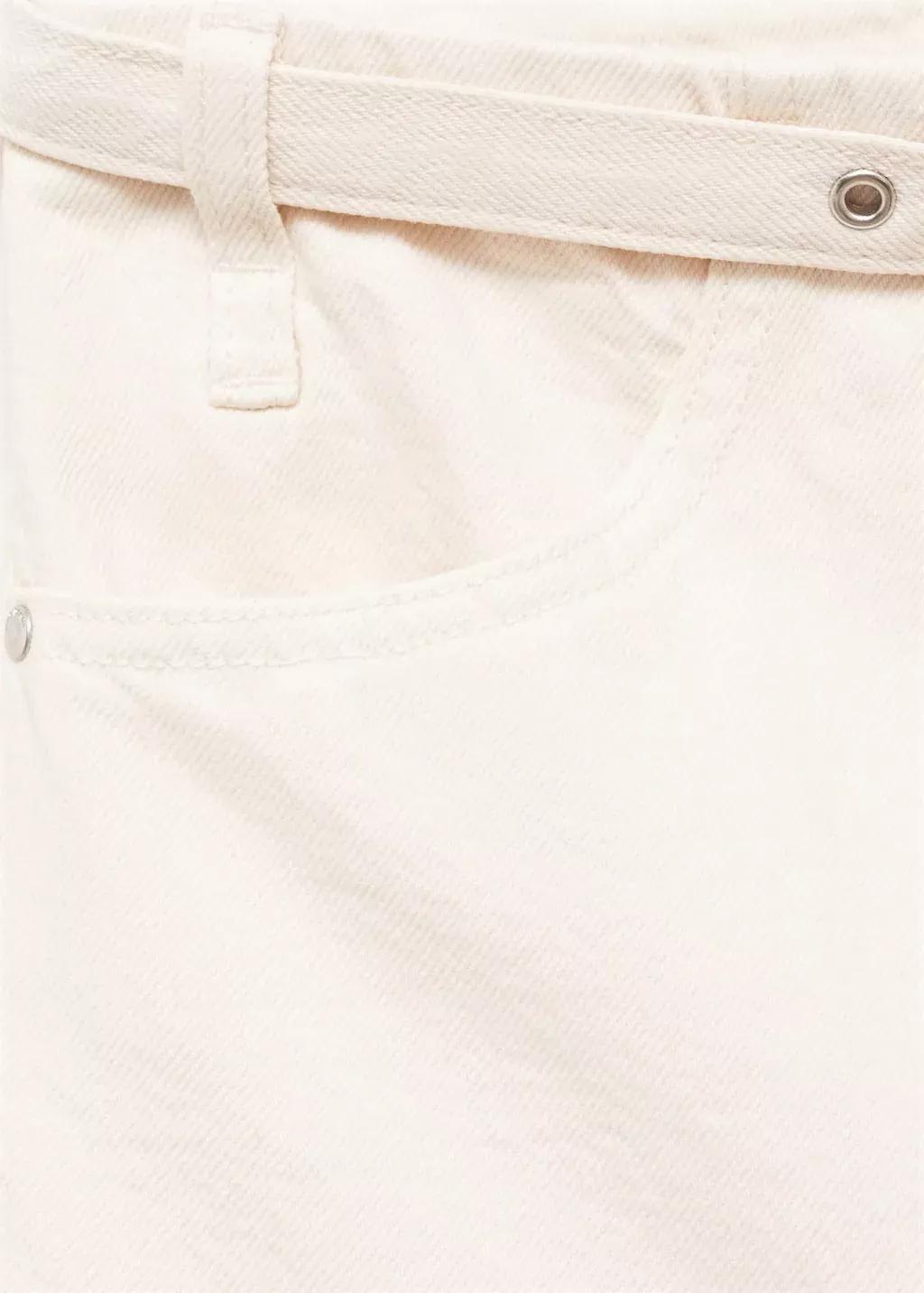 White Wide-Leg Long Jeans, , large image number 5