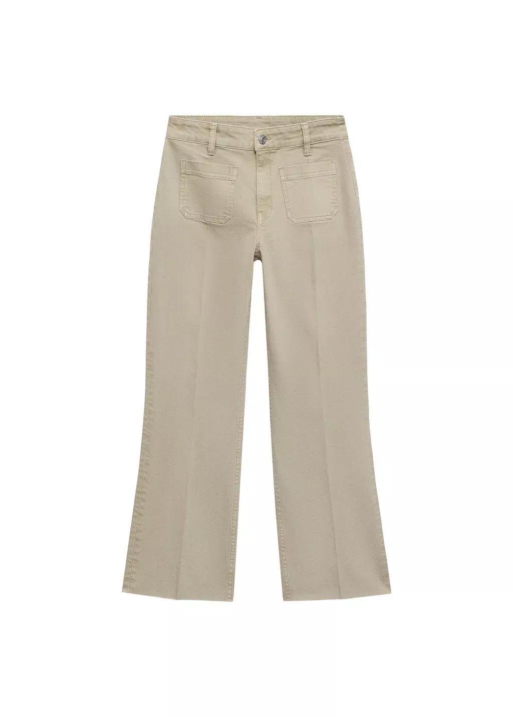 Flared Cropped Jeans, , large image number 3