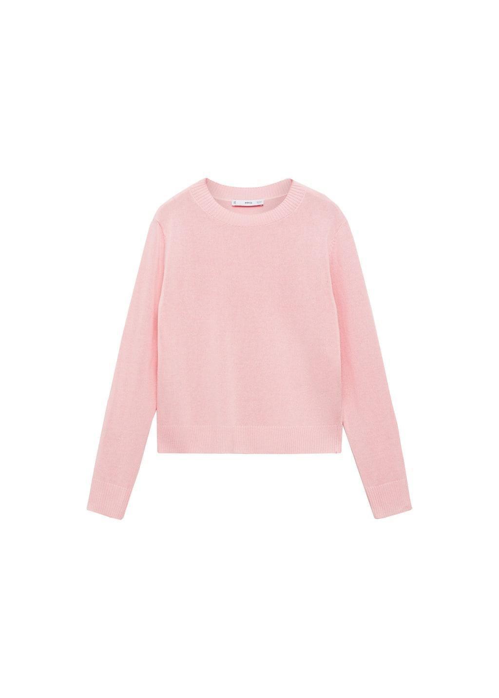 Pink Linen Blend Knitted Sweater, , large image number 3