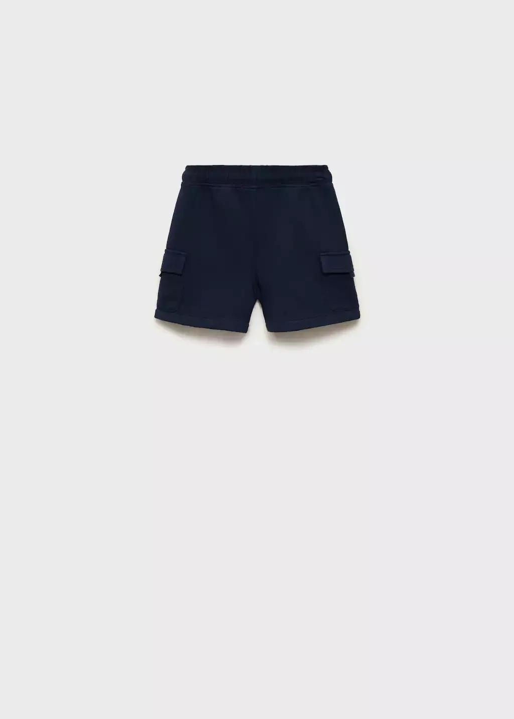Navy Cargo Bermuda Shorts, Baby Boy, Navy, large image number 2