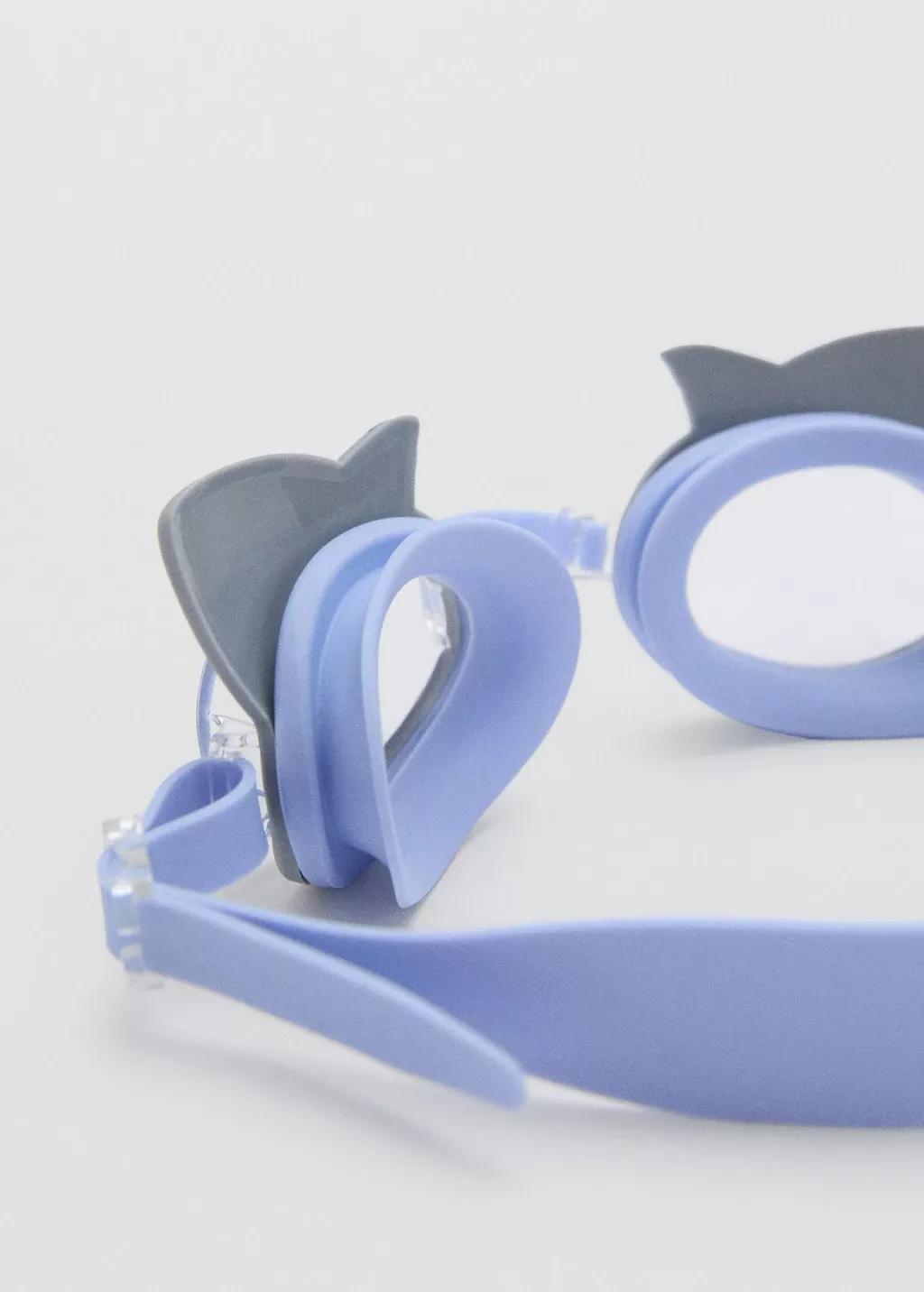 Blue Shark Swimming Goggles, Baby Boy, Medium Blue, large image number 2