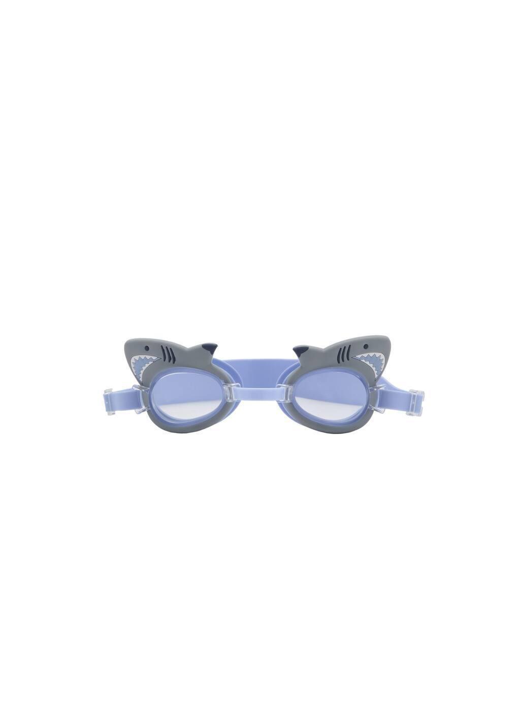 Blue Shark Swimming Goggles, Baby Boy, Medium Blue, large image number 3