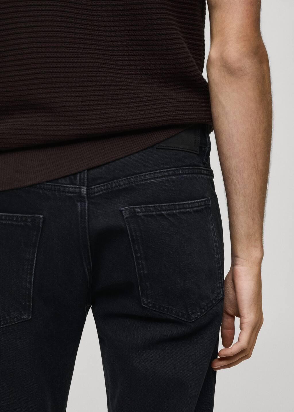 Grey Solid Slim Cropped Jeans, , large image number 4