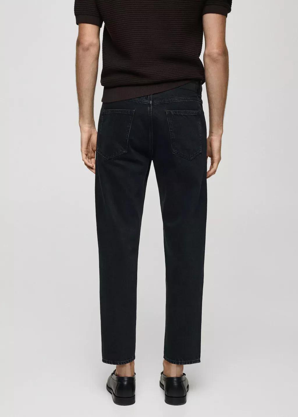 Grey Solid Slim Cropped Jeans, , large image number 7