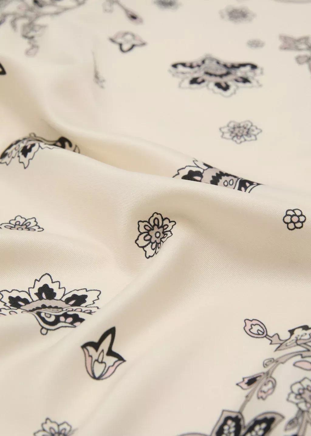 Beige Paisley Design Scarf, 0201_05, large image number 0