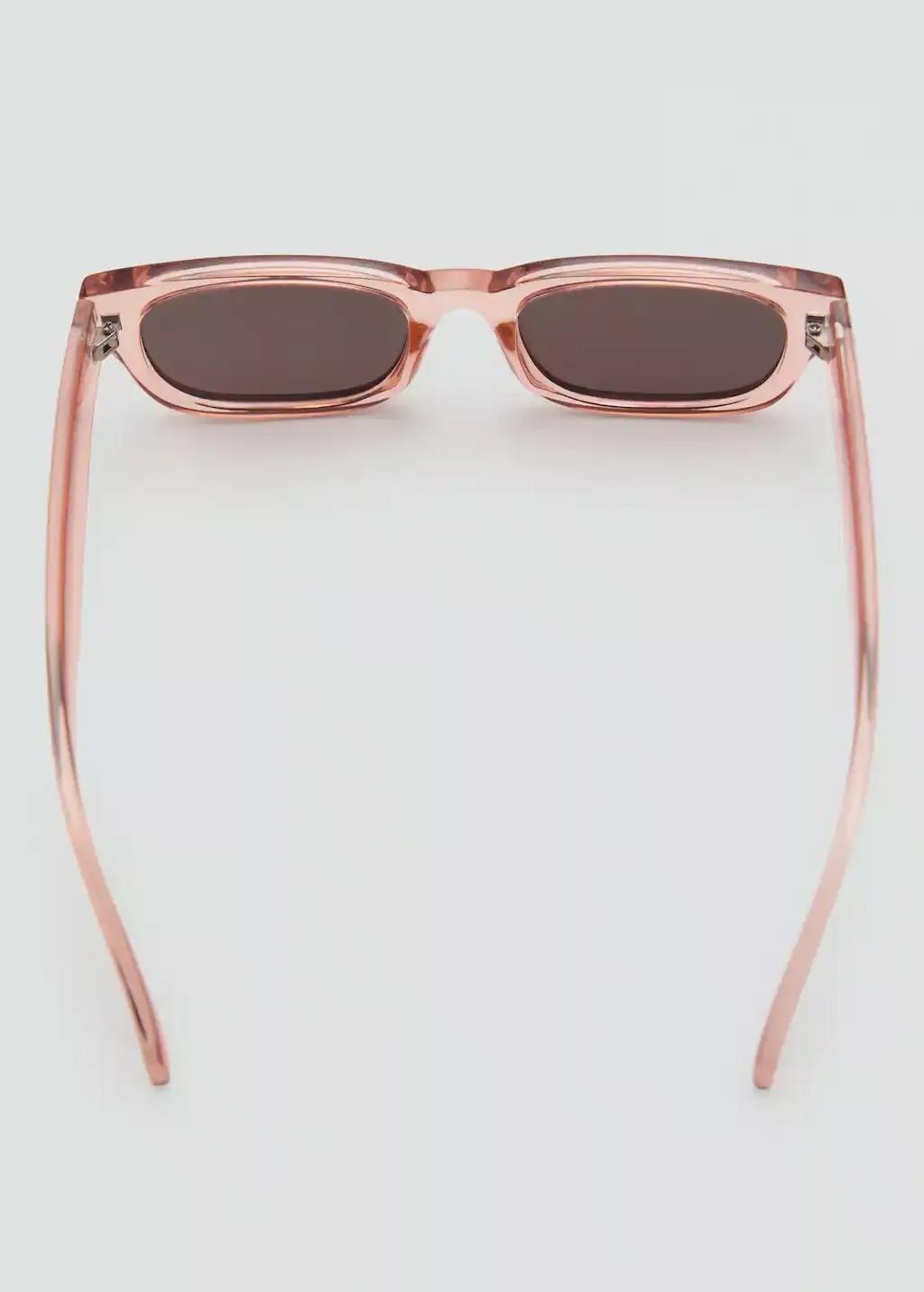Orange Rectangular-Frame Sunglasses, Light-Pastel Orange, large image number 1