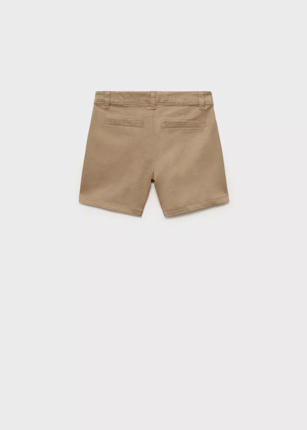 Beige Cotton Bermuda Shorts, Baby Boy, , large image number 2